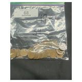 (34) 1950 Wheat Pennies - PDS, buyer to determine