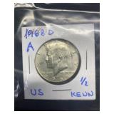 1968-D Silver Kennedy Half Dollar, buyer to determ
