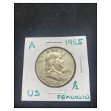 1955 Silver Franklin Half Dollar, buyer to determi