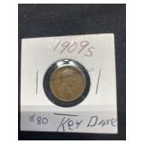 1909-S Wheat Penny, buyer to determine grade, mint