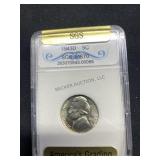 1943-D Jefferson Nickel, MS70, buyer to determine