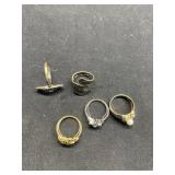 Silver & Gold Rings, some plated, buyer to determi