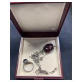 925 Silver Ring & Necklace, buyer to determine aut