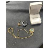 10K Necklace & other rings, buyer to determine aut