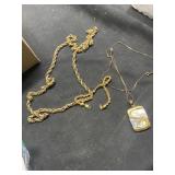 Gold Plated Necklace, buyer to determine authentic