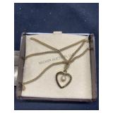 Ronte of Beverly Hills Heart Pendant w/ Lamellated