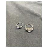 (2) 925 Rings, buyer to determine authenticity, co