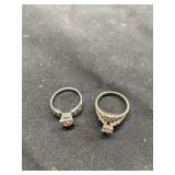 (2) 925 Rings, buyer to determine authenticity, co