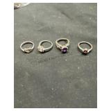 (4) Rings some 925, buyer to determine authenticit