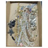 Flat of Jewelry, buyer to determine authenticity,