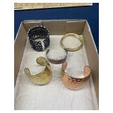 (5) Copper & Brass Bracelets, buyer to determine a
