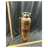 Vintage Copper & Brass Fire Extinguisher (some riv