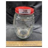 1-Gallon Glass Barrel-Style Jar