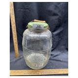2.5-Gallon Glass Barrel-Style Jar