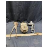 Wood Pulley, Universal No. 1 Food Chopper, Vintage