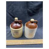 (2) Quart Syrup/Whiskey Crocks