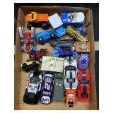 Flat of Misc. Toy Cars, Trucks, & Trains