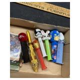 Pez Dispensers and Cards