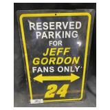 12" x 18" Jeff Gordon Metal Sign