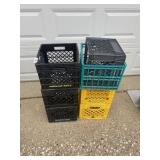 (7) Milk Crates