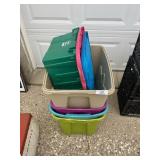 (9) Totes & (2) Lids