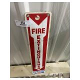 4" x 16" Fire Extinguisher Sign