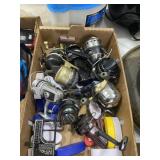(9) Fishing Reels, Fishing Scale, & Boat Keychains