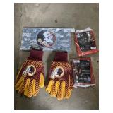 Washington Redskins Collectible Gloves, License Pl