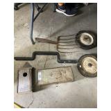 Toolbox w/ C-clamps & Tools, Bucket with Birdhouse