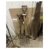 (1) Potato Fork, (2) Hay Forks