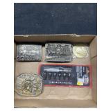 (2) Budweiser Belt Buckles & Others