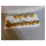 14 Vintage Wooden Cabinet/Drawer Pulls Flowers ( 4