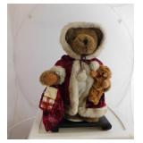 Sasha &  Nicholas Christmas Bear on Stand 2003 Col