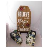 Believe In the Magic of Christmas Wooden Sign, Mr
