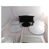 Decorative/Craft Mirrors Round: 4-5" (new) 1-6", 1