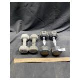 (2) 10 Lb. & (2) 15 Lb. Dumbbells