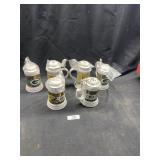 (6) Green Bay Packer Steins