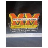 8"x6" Minneapolis-Moline Porcelain Sign, per selle