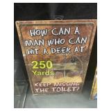 12"x16.5" Deer Tin Signs