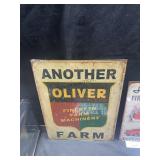 12"x16.5" Oliver Tractor Tin Signs