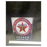 8"x12" Texaco Motor Oil Tin Signs