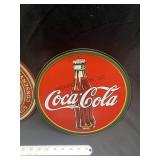 12" Coca Cola Round Tin Sign
