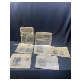 John F Kennedy Assassin Newspaper Articles Dated 1