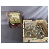 Mason Jars & Norman Rockwell Tin Plate