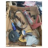 Flat of Tools Hoof knife, Furniture Clamp & Misc.