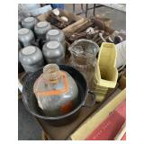 Iowa Milk Glass Jug &