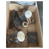 Flat of Porcelain Door Knobs