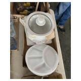 Small Crock Pot & Divided Plates