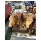 (2) Team Horse Statues