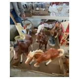 (4) Ceramic Horse Japan